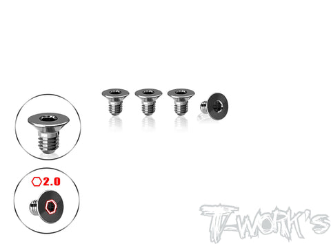 TP-800R-A-5   64 Titanium Centering Screw 3 x 5mm ( For Awesomatix A800R ) 4pcs.