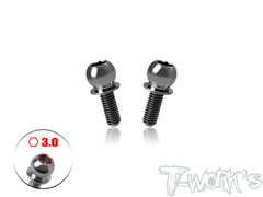 TP-802-B    64 Titanium 5.8mm Shock End Ball With (6mm/ 8mm) Screw ( For Yokomo BD12 ) 2pcs.