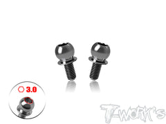 TP-802-B    64 Titanium 5.8mm Shock End Ball With (6mm/ 8mm) Screw ( For Yokomo BD12 ) 2pcs.