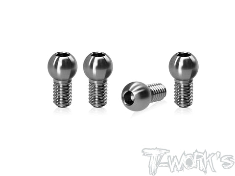 TP-X4-J	  64 Titanium 3.8 x 4mm Antiroll Ball Stud  ( For Xray X4'24 ) 4pcs.