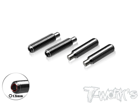 TP-X4-K    64 Titanium Shock Holder Set Screw 3 x 12mm  ( For Xray X4'24 ) 4pcs.