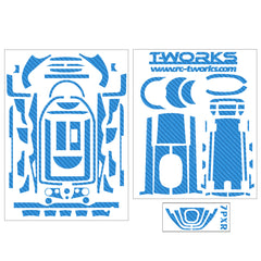 TS-040 3D Colors Graphite Sticker (For Futaba 7PX / 7PXR ) 6Colors