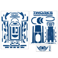 TS-040M Mirror Chrome Radio Skin Sticker For Futaba 7PX/7PXR 4colors