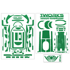 TS-040M Mirror Chrome Radio Skin Sticker For Futaba 7PX/7PXR 4colors