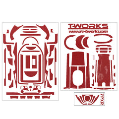 TS-040M Mirror Chrome Radio Skin Sticker For Futaba 7PX/7PXR 4colors
