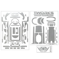 TS-040M Mirror Chrome Radio Skin Sticker For Futaba 7PX/7PXR 4colors