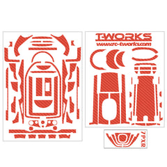 TS-040 3D Colors Graphite Sticker (For Futaba 7PX / 7PXR ) 6Colors