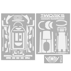 TS-040 3D Colors Graphite Sticker (For Futaba 7PX / 7PXR ) 6Colors
