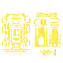TS-040 3D Colors Graphite Sticker (For Futaba 7PX / 7PXR ) 6Colors