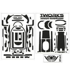 TS-040 3D Colors Graphite Sticker (For Futaba 7PX / 7PXR ) 6Colors