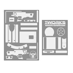 TS-050 3D Graphite Sticker ( For FlySky NB4 / NB4+ )6Colors