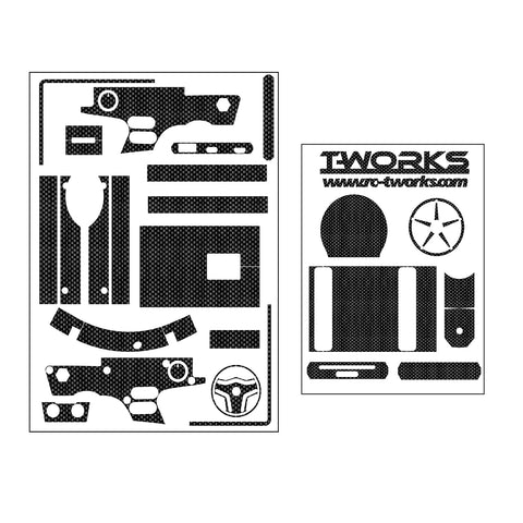 TS-051 Shiny Graphite Sticker ( For FlySky NB4/NB4+ )