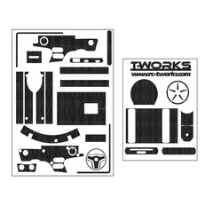 TS-051 Shiny Graphite Sticker ( For FlySky NB4/NB4+ )