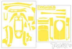 TS-076  3D Graphite Radio Skin Sticker ( For FLYSKY GT-5 ) 6colors