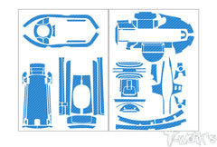 TS-078  3D Graphite Radio Skin Sticker  ( For Futaba T6PV ) 6colors