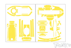 TS-078  3D Graphite Radio Skin Sticker  ( For Futaba T6PV ) 6colors