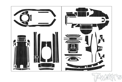 TS-079   Shiny Graphite Radio Skin Sticker ( For Futaba T6PV )