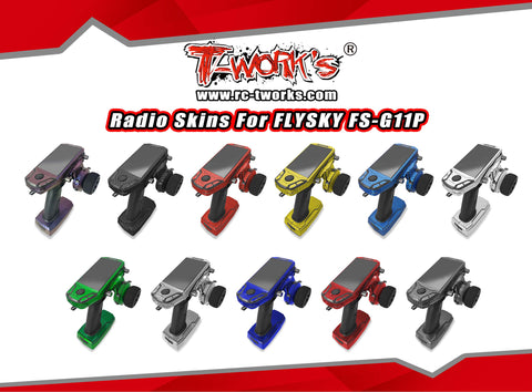 TS-080   3D Graphite Radio Skin Sticker ( For FLYSKY FS-G11P )  6colors