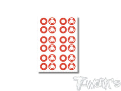 TS-084	3D Graphite AE RC28 Rims Sticker 6set.