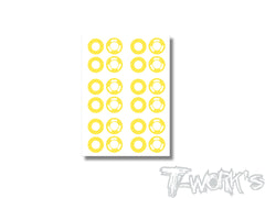 TS-084	3D Graphite AE RC28 Rims Sticker 6set.