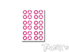 TS-085	Shiny Graphite  Graphite AE RC28 Rims Sticker 6set.