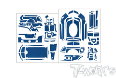 TS-086M    Metal Chrome Radio Skin Sticker ( For Sanwa MT-R )  4 Colors