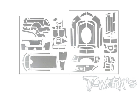 TS-086M    Metal Chrome Radio Skin Sticker ( For Sanwa MT-R )  4 Colors