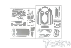 TS-086M    Metal Chrome Radio Skin Sticker ( For Sanwa MT-R )  4 Colors