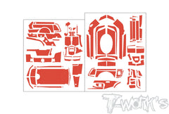 TS-086  3D Graphite Radio Skin Sticker ( For Sanwa MT-R )  6colors