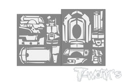 TS-086  3D Graphite Radio Skin Sticker ( For Sanwa MT-R )  6colors