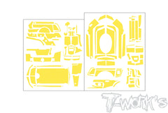 TS-086  3D Graphite Radio Skin Sticker ( For Sanwa MT-R )  6colors