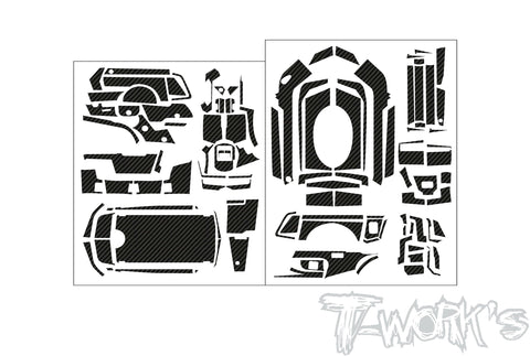 TS-086  3D Graphite Radio Skin Sticker ( For Sanwa MT-R )  6colors