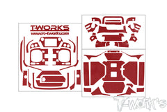 TS-088M    Metal Chrome  Radio Skin Sticker ( For FUTABA T32MZ WC )  4 Colors