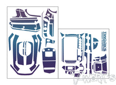 TS-091	3D Graphite Radio Skin Sticker ( For Sense S10 )