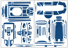 TS-093  3D Graphite Radio Skin Sticker ( For Futaba T10PXR )