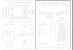 TS-093  3D Graphite Radio Skin Sticker ( For Futaba T10PXR )