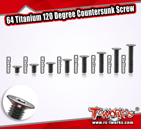 TSS-12DC      3mm x 4/5/6/8/10/12/14/15mm   120 Degree Countersunk Screw 8pcs.