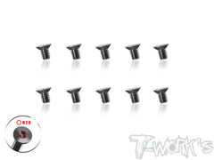 TSS-3-STC      3mm x 4/5/6/8/10/12/14/16mm  64 Titanium Super Thin Type Hex. Countersink Screw 10pcs.
