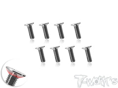 TSS-10DC      3mm x 5/6/8/12mm   110 Degree Countersunk Screw   (8pcs.)