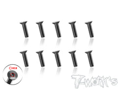 TSS-3-STC      3mm x 4/5/6/8/10/12/14/16mm  64 Titanium Super Thin Type Hex. Countersink Screw 10pcs.