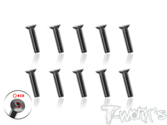 TSS-3-STC      3mm x 4/5/6/8/10/12/14/16mm  64 Titanium Super Thin Type Hex. Countersink Screw 10pcs.