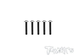 TSS-UF   M3 64 Titanium Hex. Socket UFO Flange Head Screw