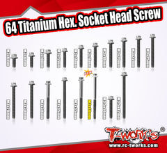 TSS-H  M3 64 Titanium Hex. Socket Head Screw