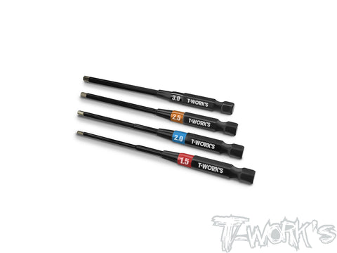 TT-079-V2    T-Work's V2 Power Tool Hex Tips set （1.5, 2.0, 2.5, 3mm)