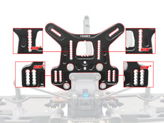 TO-242-B4.2 Black Hard Coated 5mm 7075-T6 Alum.Rear Shock Tower ( For Team Associated RC8 B4.2/B4.2e )