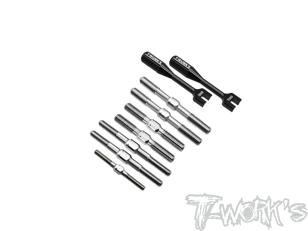 TB-GTX8'27	64 Titanium Turnbuckle Set  ( For Xray GTX8 2027)