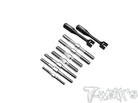 TB-GTX8'27	64 Titanium Turnbuckle Set  ( For Xray GTX8 2027)