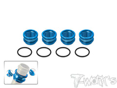 TO-356L   Alum. 1/8 Off Road 16mm Shock Spring Long Adjuster +11mm ( AE/Mugen/Kyosho/SWORKZ/Infinity/HN ) 4pcs.
