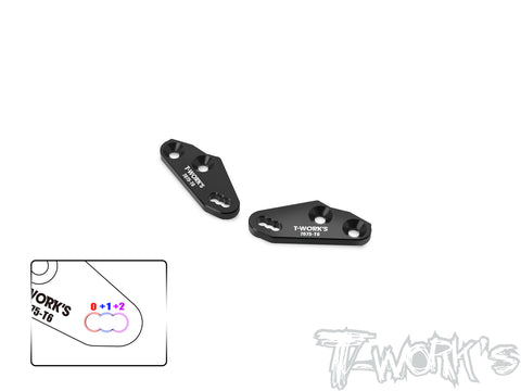 TO-314A-RC8   7075-T6 Alum. Multi-Ackerman Steering Block Plate ( For Team Associated RC8 B4.2/4.1/4/3.2/3.1/T3.2/3.1/4/4.2 & E  )
