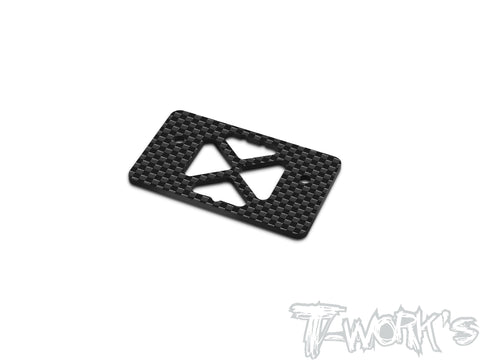 TO-353-D-2   One Piece Graphite Rear Wing Stay Reinforcement And Heightening Plate 2mm (  For Hong Nor X5B/IX5B )